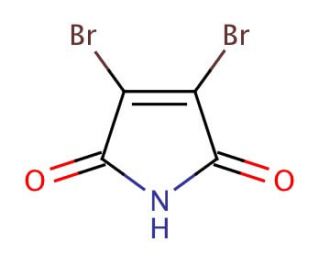 2,3-Dibromomaleimide (CAS 1122-10-7) - chemical structure image