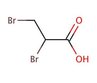 2,3-Dibromopropionic acid (CAS 600-05-5) - chemical structure image