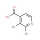 2,3-Dibromopyridine-4-carboxylic acid - chemical structure image