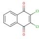 2,3-Dichloro-1,4-naphthoquinone (CAS 117-80-6) - chemical structure image
