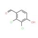 2,3-Dichloro-4-hydroxybenzaldehyde (CAS 16861-22-6) - chemical structure image