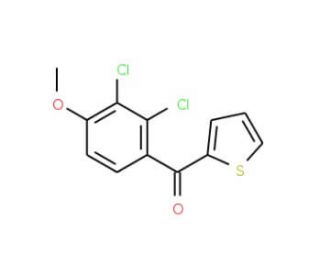(2,3-Dichloro-4-methoxyphenyl)-2-thienylmethanone (CAS 40180-05-0) - chemical structure image