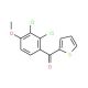 (2,3-Dichloro-4-methoxyphenyl)-2-thienylmethanone (CAS 40180-05-0) - chemical structure image