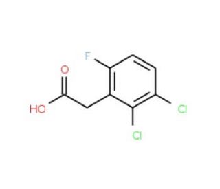2,3-Dichloro-6-fluorophenylacetic acid (CAS 886497-57-0) - chemical structure image