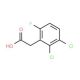 2,3-Dichloro-6-fluorophenylacetic acid (CAS 886497-57-0) - chemical structure image