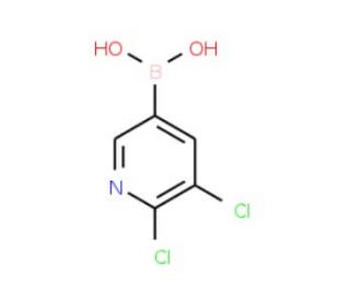 2,3-Dichloropyridine-5-boronic acid (CAS 1072944-15-0) - chemical structure image