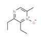 2,3-Diethyl-5-methylpyrazine-N4-oxide (CAS 1076200-01-5) - chemical structure image