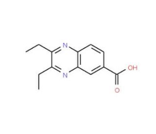 2,3-diethylquinoxaline-6-carboxylic acid - chemical structure image