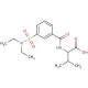 2-(3-Diethylsulfamoyl-benzoylamino)-3-methyl-butyric acid - chemical structure image