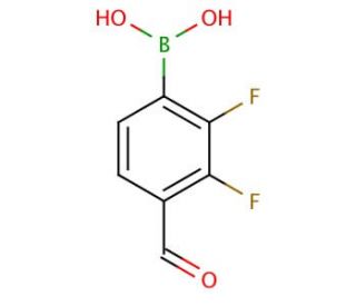 2,3-Difluoro-4-formylphenylboronic acid (CAS 480424-84-8) - chemical structure image