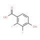2,3-Difluoro-4-hydroxybenzoic acid (CAS 175968-39-5) - chemical structure image