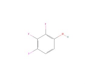 2,3-Difluoro-4-iodophenol (CAS 144292-40-0) - chemical structure image