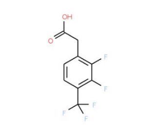 2,3-Difluoro-4-(trifluoromethyl)phenylacetic acid (CAS 247113-95-7) - chemical structure image