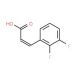 2,3-Difluorocinnamic acid (CAS 207981-48-4) - chemical structure image