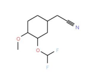 2-[3-(difluoromethoxy)-4-methoxyphenyl]acetonitrile - chemical structure image