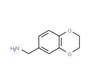 2,3-Dihydro-1,4-benzodioxin-6-ylmethylamine (CAS 17413-10-4) - chemical structure image