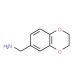 2,3-Dihydro-1,4-benzodioxin-6-ylmethylamine (CAS 17413-10-4) - chemical structure image