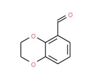 2,3-dihydro-1,4-benzodioxine-5-carbaldehyde (CAS 29668-43-7) - chemical structure image