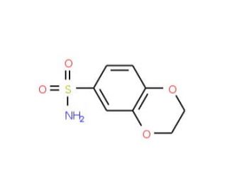 2,3-Dihydro-1,4-benzodioxine-6-sulphonamide (CAS 90222-81-4) - chemical structure image