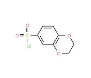 2,3-Dihydro-1,4-benzodioxine-6-sulphonyl chloride (CAS 63758-12-3) - chemical structure image