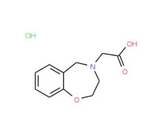 2,3-Dihydro-1,4-benzoxazepin-4(5H)-ylacetic acid HCl - chemical structure image