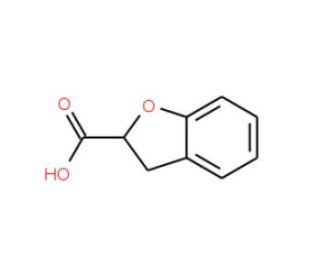 2,3-Dihydro-1-benzofuran-2-carboxylic acid (CAS 1914-60-9) - chemical structure image