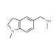 2,3-Dihydro-1-methyl-5-[(methylamino)methyl]-1H-indole (CAS 906352-81-6) - chemical structure image