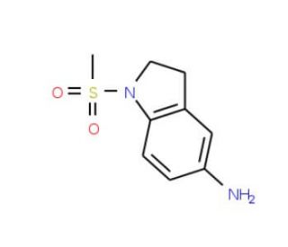 2,3-Dihydro-1-(methylsulfonyl)-(1H)-indole-5-amine (CAS 299921-01-0) - chemical structure image