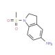 2,3-Dihydro-1-(methylsulfonyl)-(1H)-indole-5-amine (CAS 299921-01-0) - chemical structure image