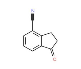2,3-Dihydro-1-oxo-1H-indene-4-carbonitrile (CAS 60899-34-5) - chemical structure image