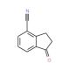 2,3-Dihydro-1-oxo-1H-indene-4-carbonitrile (CAS 60899-34-5) - chemical structure image