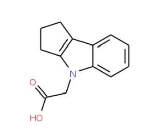 (2,3-Dihydro-1H-cyclopenta[b]indol-4-yl)-acetic acid - chemical structure image