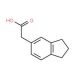 2,3-dihydro-1H-inden-5-ylacetic acid (CAS 5453-98-5) - chemical structure image