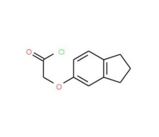 (2,3-dihydro-1H-inden-5-yloxy)acetyl chloride - chemical structure image