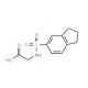 [(2,3-dihydro-1H-inden-5-ylsulfonyl)amino]acetic acid - chemical structure image