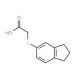 (2,3-dihydro-1H-inden-5-ylthio)acetic acid - chemical structure image