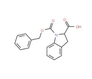 2,3-Dihydro-1H-indole-1,2-dicarboxylic acid 1-benzyl ester (CAS 117483-89-3) - chemical structure image