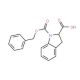 2,3-Dihydro-1H-indole-1,2-dicarboxylic acid 1-benzyl ester (CAS 117483-89-3) - chemical structure image