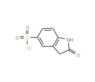 2,3-Dihydro-2-oxo-1H-indole-5-sulphonyl chloride (CAS 199328-31-9) - chemical structure image