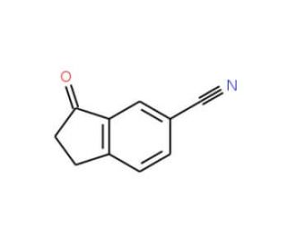 2,3-Dihydro-3-oxo-1H-indene-5-carbonitrile (CAS 69975-66-2) - chemical structure image