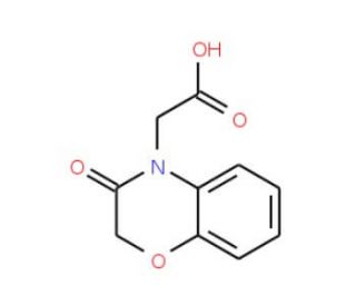 2,3-Dihydro-3-oxo-4H-1,4-benzoxazine-4-acetic acid (CAS 26494-55-3) - chemical structure image
