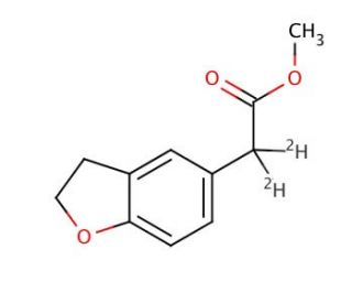 2,3-Dihydro-5-benzofuranacetic Acid-d2 Methyl Ester - chemical structure image
