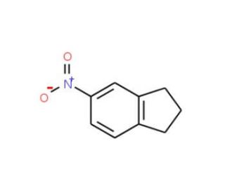 2,3-Dihydro-5-nitro-1H-indene (CAS 7436-07-9) - chemical structure image