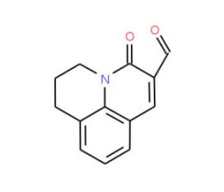 2,3-Dihydro-5-oxo-1H,5H-benzo[ij]quinolizine-6-carboxaldehyde (CAS 386715-48-6) - chemical structure image