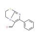 2,3-Dihydro-6-phenylimidazo[2,1-b]thiazole-5-carboxaldehyde (CAS 75224-64-5) - chemical structure image