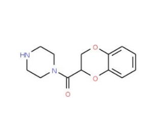 (2,3-Dihydro-benzo[1,4]dioxin-2-yl)-piperazin-1-yl-methanone (CAS 70918-00-2) - chemical structure image