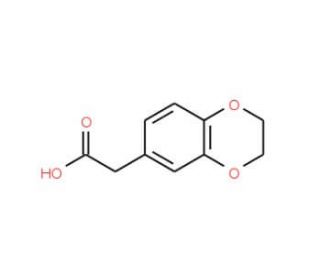 (2,3-Dihydro-benzo[1,4]dioxin-6-yl)-acetic acid (CAS 17253-11-1) - chemical structure image