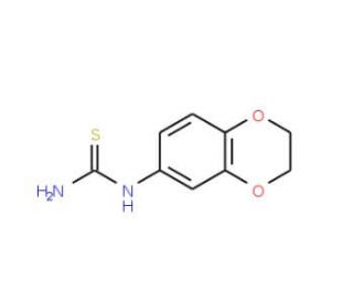 (2,3-Dihydro-benzo[1,4]dioxin-6-yl)-thiourea - chemical structure image