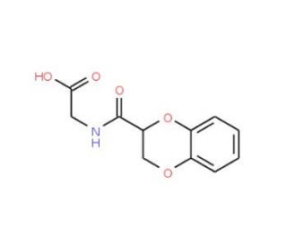 [(2,3-Dihydro-benzo[1,4]dioxine-2-carbonyl)-amino]-acetic acid - chemical structure image
