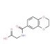 [(2,3-Dihydro-benzo[1,4]dioxine-6-carbonyl)-amino]-acetic acid - chemical structure image